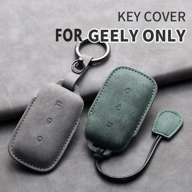 For Geely Kulrey Hawk GX7 NL3 SUV GT GC9 Leather Car Key Case Auto Smart Remote KeyChain Cover Shell Keyrings Holder Accessories image 5