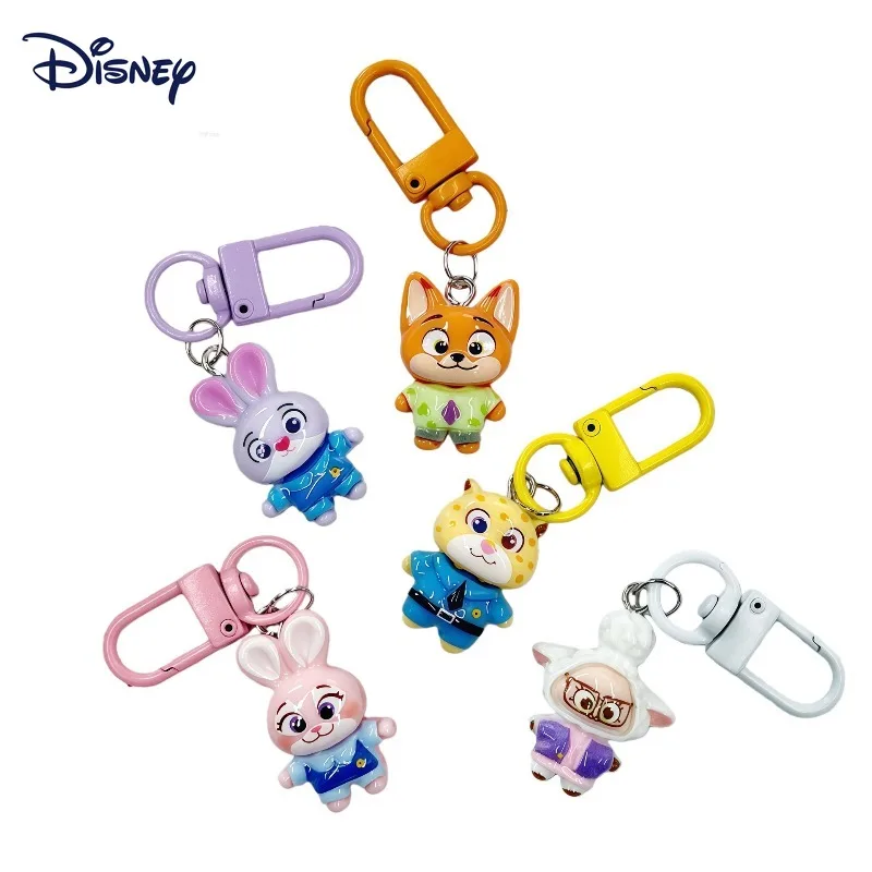 

Брелок-подвеска Disney Zootopia в стиле аниме, цепочка для мобильного телефона, украшение для рюкзака, мини-кукла, подарок для девочек