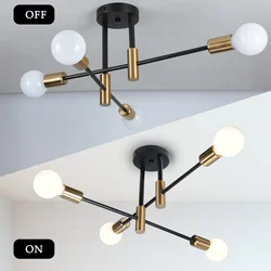 Chandeliers Retro Lighting Fixture Decoration Light Lustre Hanging Lamps Pendant Ceiling Led Chandelier Lamp Dinning Room Luxury