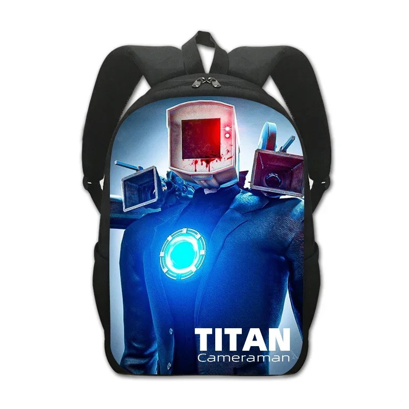 skibidi toilet Mochila Titan Cameraman Backpacks Bookbag Students School Bags Anime kid Rucksack Laptop Rucksack Shoulder Bag