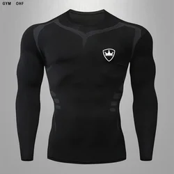 MMA Rashguard Running Men'S New Sports T-Shirt, Fitness Men'S Brand Sports T-Shirt, Sportswear, Top, Quick Drying Tight