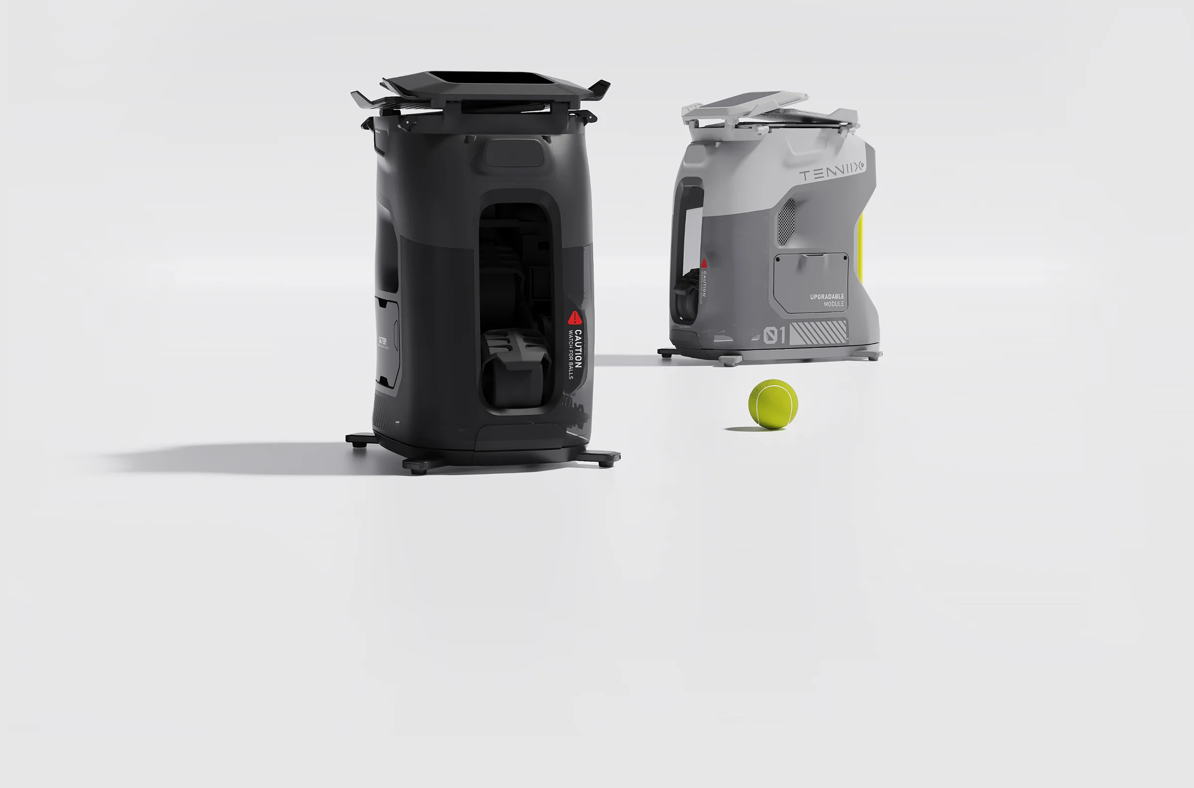 Robot de Tenis Tenniix Pro, Lanzador de Pelotas con Visión Artificial, Máquina de Tenis Inteligente Portátil para Entrenamiento en Cancha