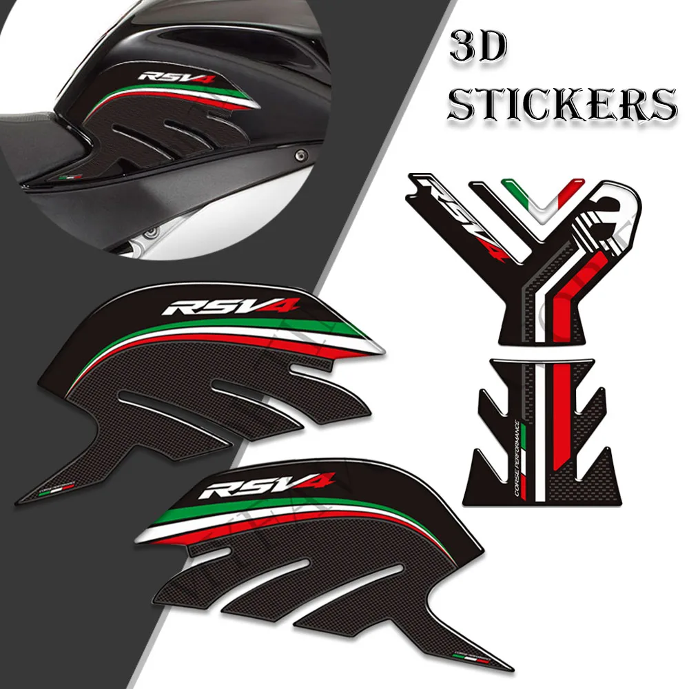 For Aprilia RSV4 1100 2009-2022 Motorcycle Fuel Oil Tank Pad Knee Protector Stickers Decals Kit