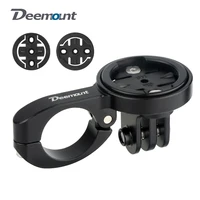 Soporte para ordenador de bicicleta Deemount, soporte TT para manillar, velocímetro, incluido. 3 adaptadores para GARMIN Bryton Wahoo se adapta a la cámara GoPro