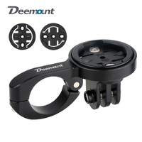 Deemount Bicycle Computer Holder Stand TT Handlebar Speedometer Mount Incl. 3 Adapters for GARMIN Bryton Wahoo Fits GoPro Camera