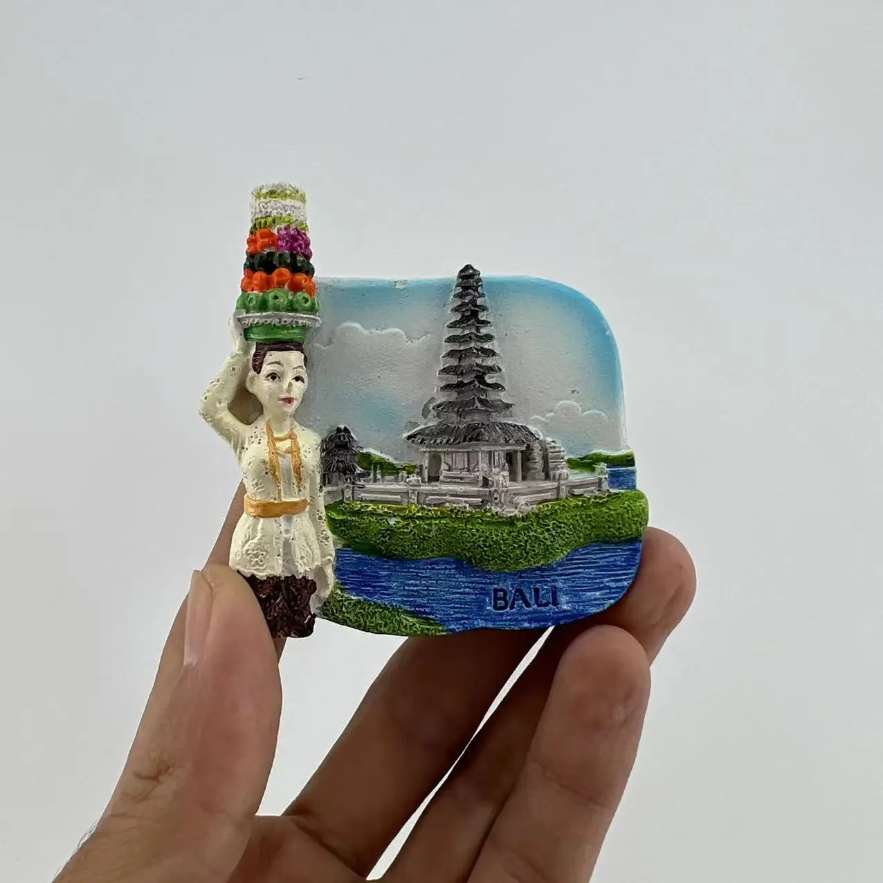 Indonesia Bali Fridge Magnets Travel Souvenirs Three-dimensional Decorative Crafts Resin Hand-painted Magnet Birthday Gift