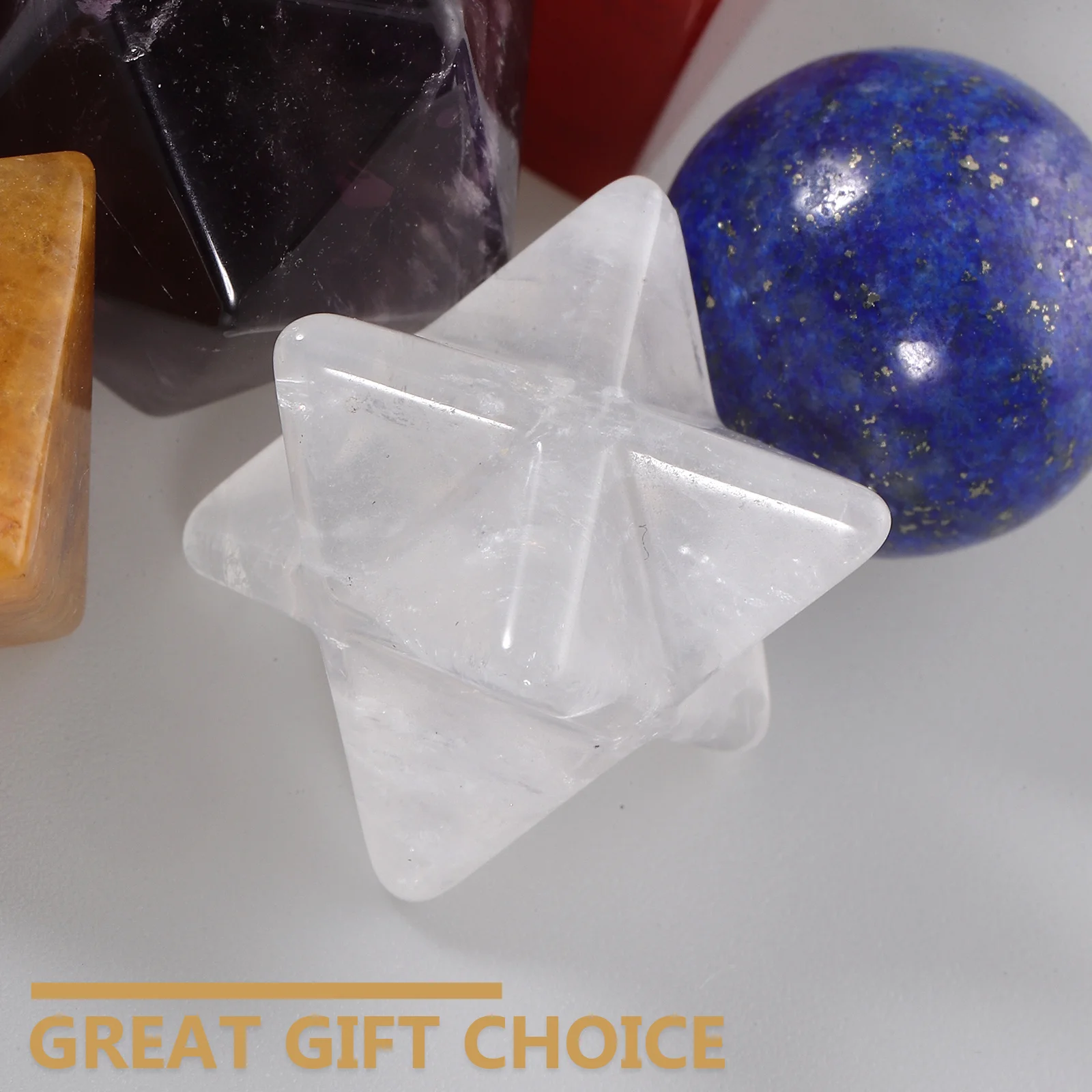 

7 Chakra Healing Crystal Solids Set Sacred Geometry Stones for Meditation Chakra Balancing Crystal Healing Therapy