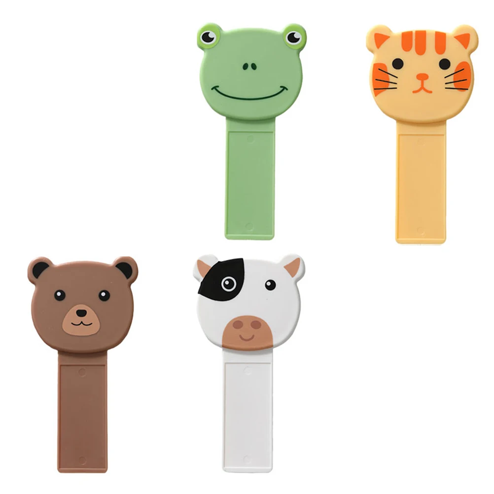 

4pcs Toilet Seat Lifter Bathroom Accessories Cartoon Design Lid Opener Durable Material Small Size Perfect Gift
