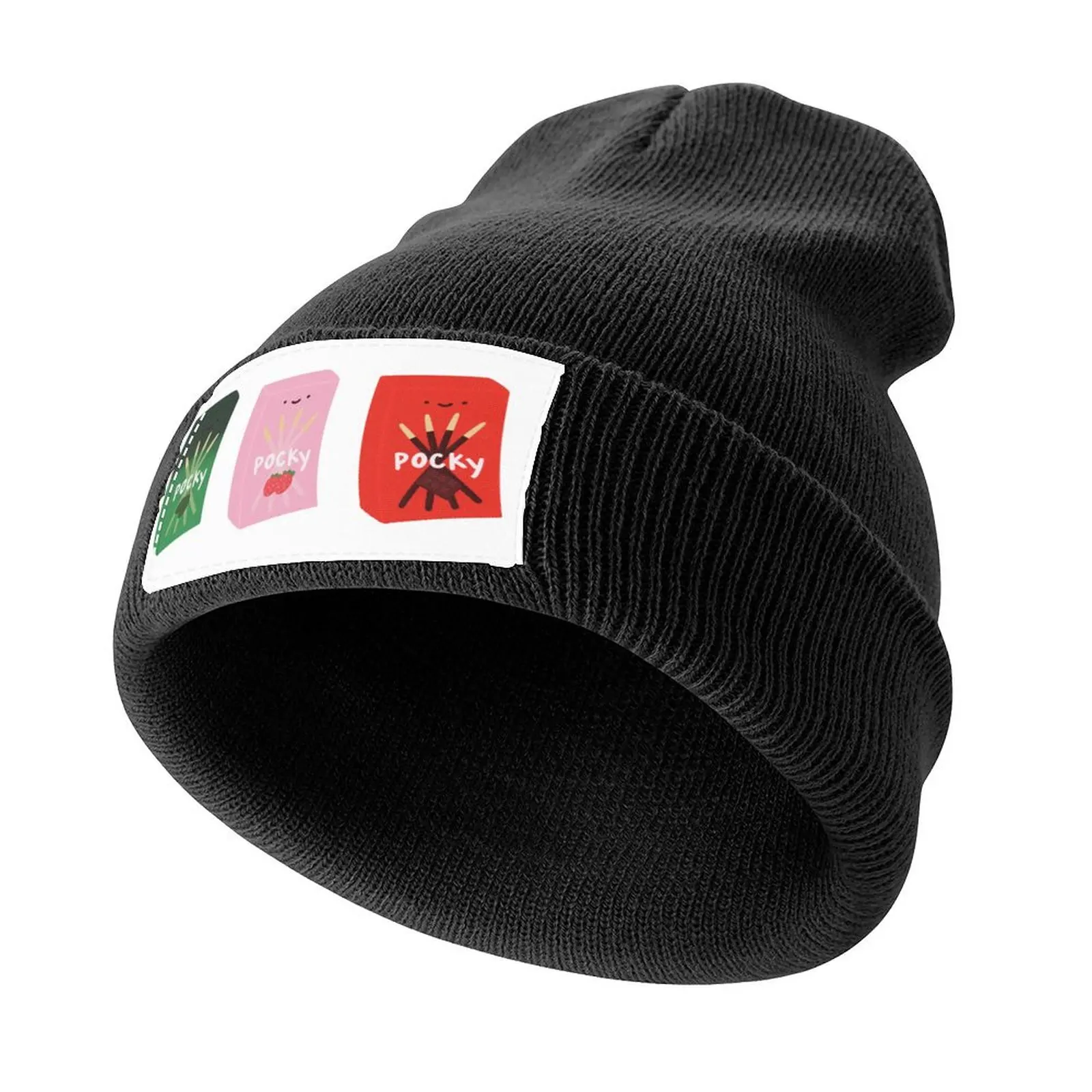 

pocky 3 packCap Knitted Cap Anime Hat Hood Luxury Woman Men's