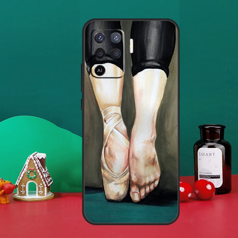 حافظة أحذية الباليه لهاتف اوبو A40 A60 A80 A6 A5 Pro A15 A16 A17 A57 A94 A74 A54 A76 A96 A18 A38 A58 A78 A98 #5