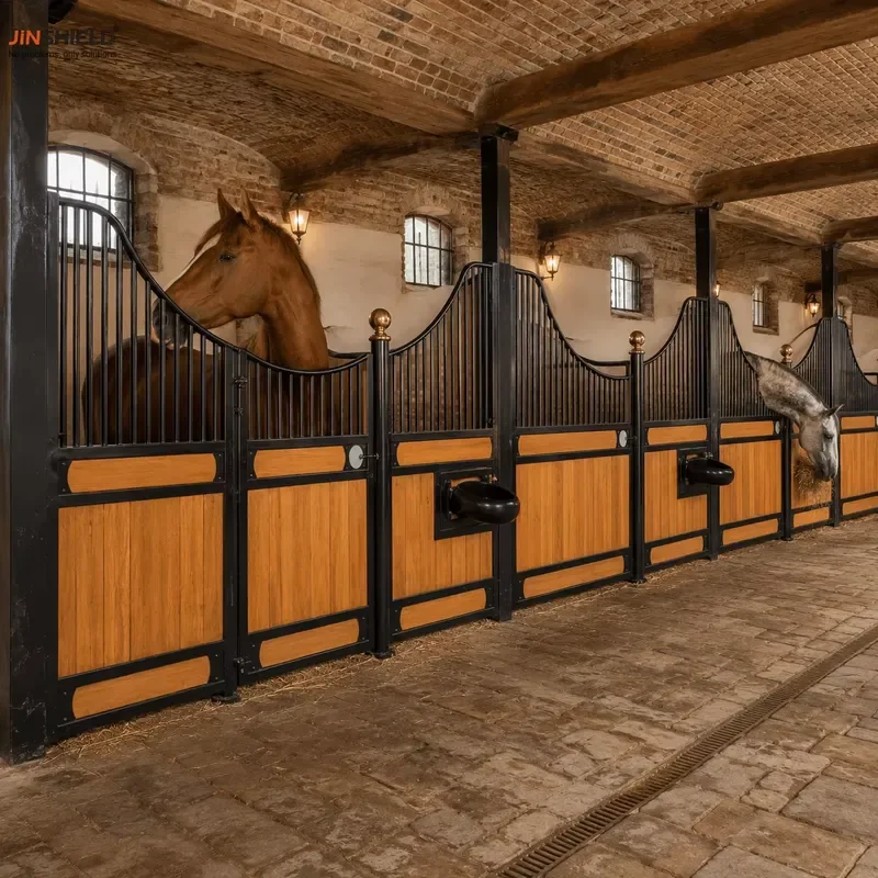 Temporary Horse Stalls for Shows and Events Modular Galvanized Panels with Roof Easy Assembly