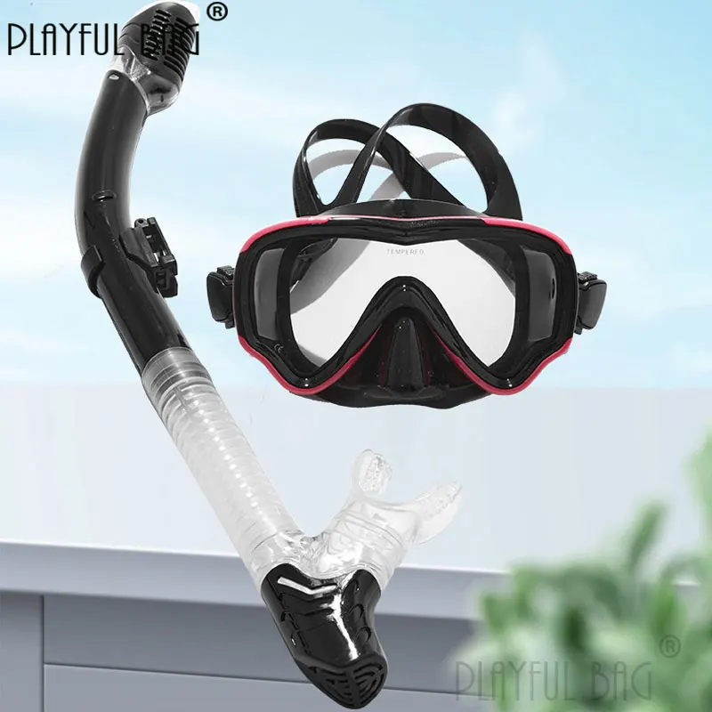 

Diving Goggles Snorkel Full Dry Swimming Mask Men and Women Snorkeling Suit Diving Goggles Adult E234