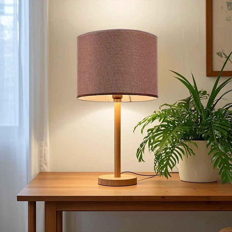 Table Lamp PVC Fabric Lampshade Floor-standing Bedside Pendant Lampshade Cylindrical Cylinder Round Linen Wall Lampshade