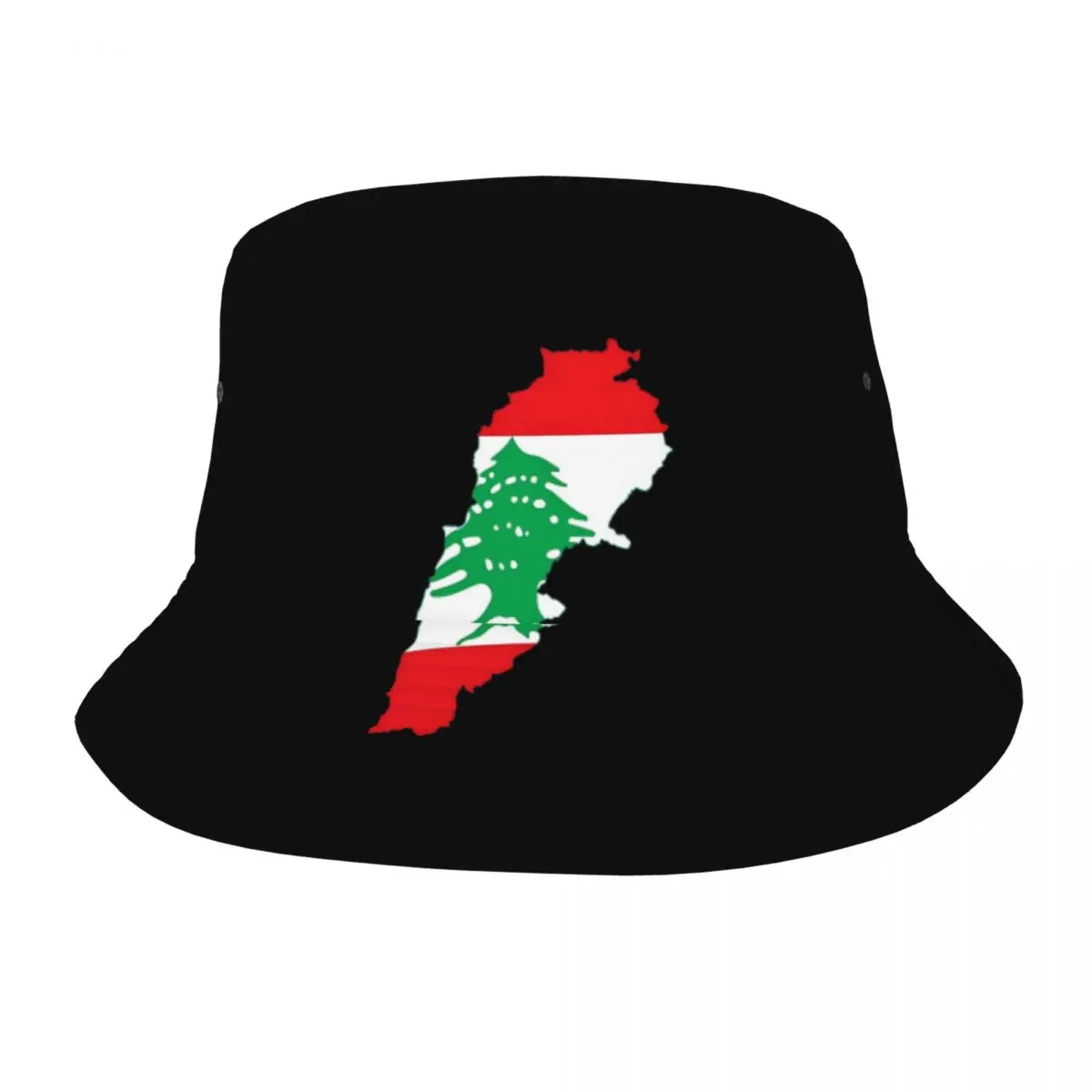 Flag Of Lebanon Bucket Hats Men Women Lightweight Outdoor Fishing Caps Hot Summer Beach Vacation Getaway Headwear Panama Hat