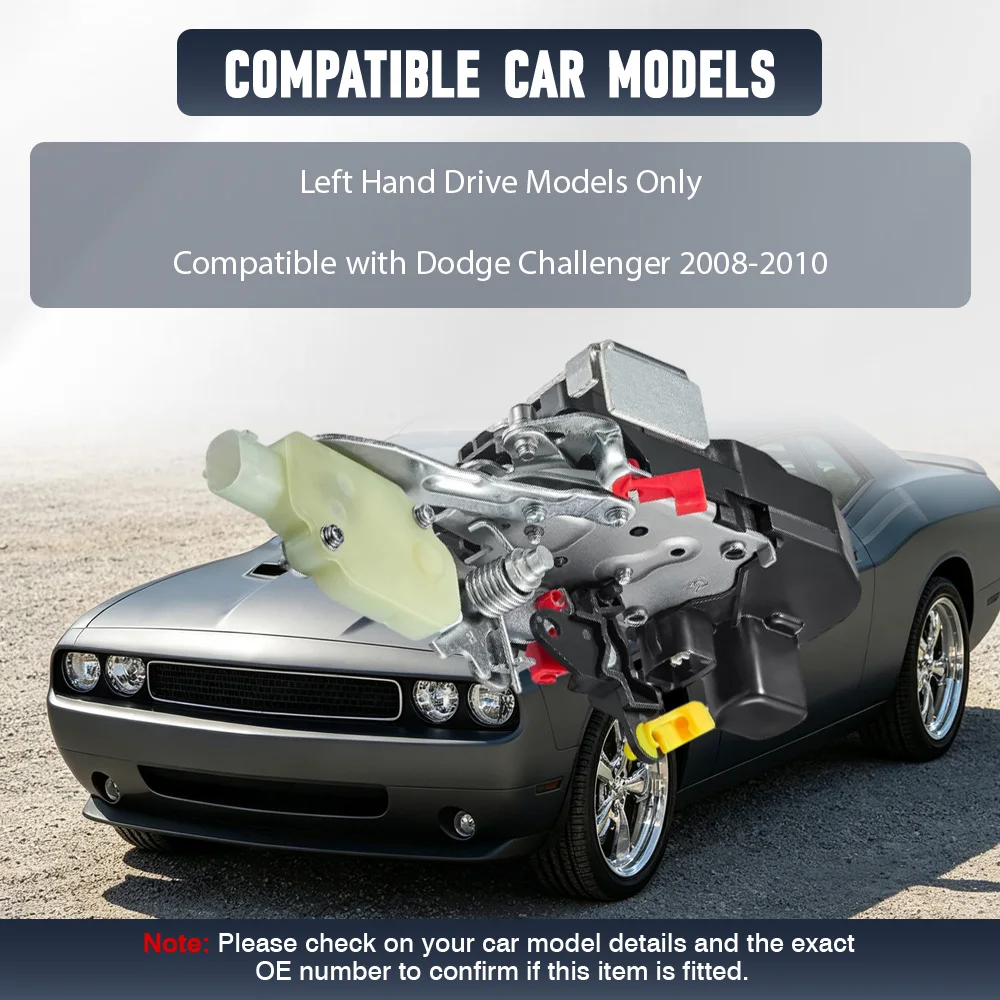 Front Left/Right Door Lock Latch Actuator for Dodge Challenger 2008 2009 2010 LHD 4+2pins 4589603AE 4589602AE