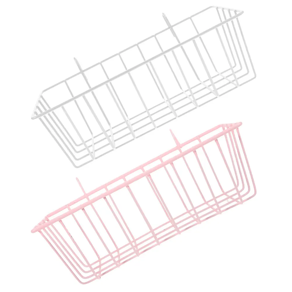 

2pcs Rabbit Hay Feeder Cage Rack White Pink Smooth Safe Reliable Small Animals Pet Accessories Household Rabbit Accessory Feeder
