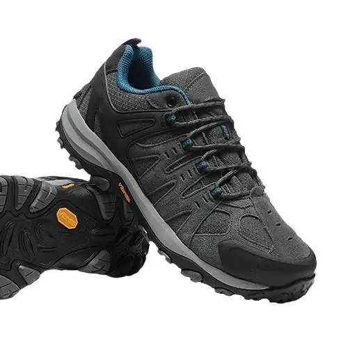 Outdoor Climbing Shoes Men's Genuine Leather Classic Sports Hiking Shoes Anti-Slip Low Top Mountain Climbing Boots