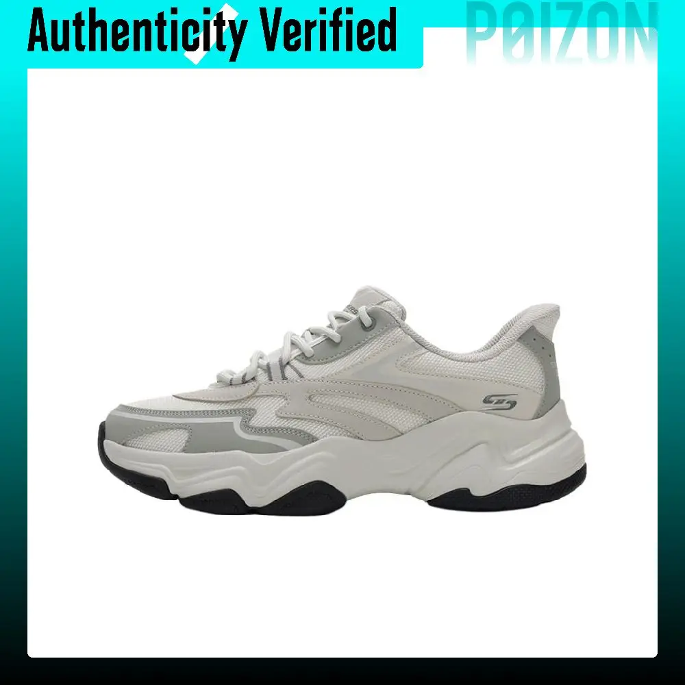 Skechers BOBS Sport Slip Resistant, Abrasion Resistant, Breathable Low top Running Shoes Men's Gray White 118332-WGY