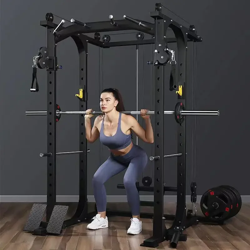 Home gym Squat rack strength training gym equipment mutli function station fitness equipment smith machine