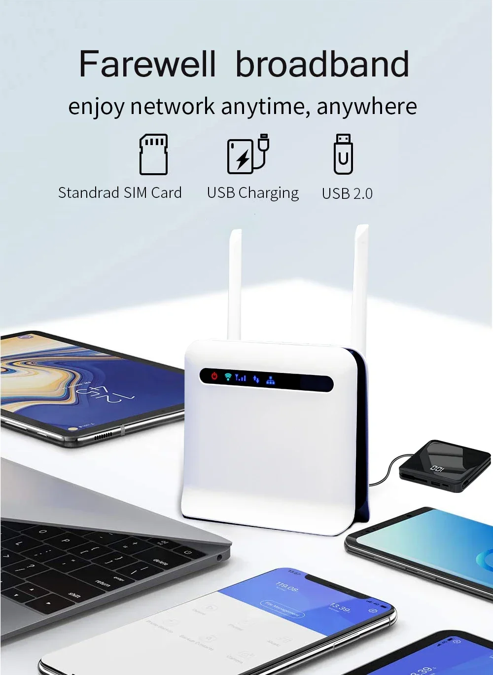 Selling High Speed Modem 300M Dual Band Wireless Hotspot CPE 4G LTE Wifi Router With Sim Card