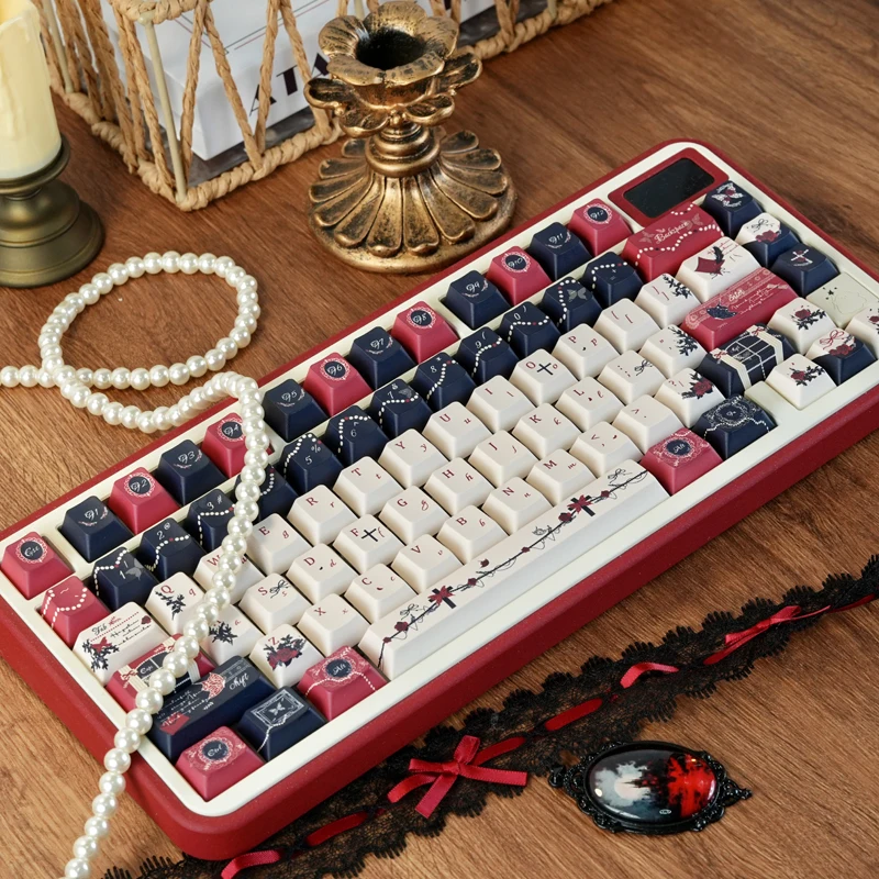 Palace Secrets Anime PBT Key cap 125-toets Vijf zijden Dye Sublimation Keycaps Cherry Profile voor MX Switches Mechanisch toetsenbord