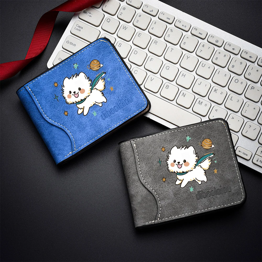 Men's Mini Short Wallet with Multiple Card Slots, Stylish and Casual Double-fold Style Wallet, Business Credit Card Wallet