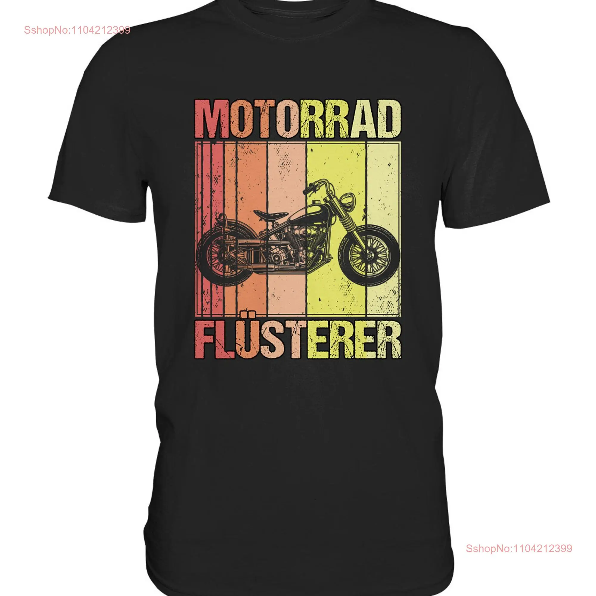 Biker Retro Vintage Motorcycle Whisperer Motorcyclist T Shirt long or short sleeves