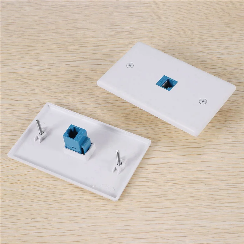 

Ежедневная распродажа, 50 шт. Настенная розетка Ethernet Cat6 RJ45, настенная пластина, разъем «мама-мама», линейные соединительные пластины Ethernet Ethern