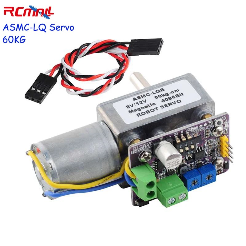 ASMC-LQB 360 Degree Encoder 60Kg Worm Gear Servo for Robot Arm Valve Control