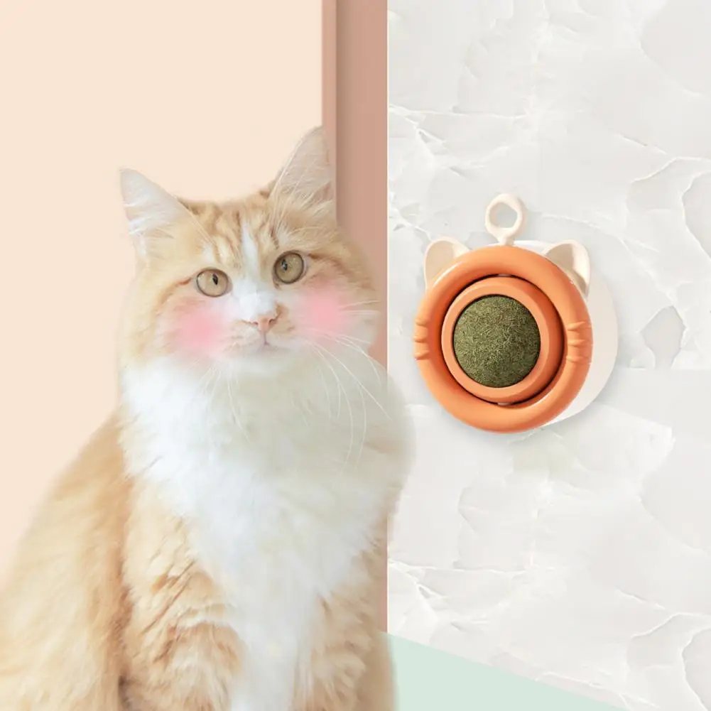 Catnip for Plaque Tartar Removal Cat Toys for Breath Prevention Catnip Ball Toys Self-adhesive for Healthy for Cats