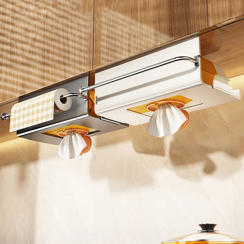 

Кухонный держатель для бумажных полотенец без сверления, вешалка для салфеток, диспенсер для туалетной бумаги, шкаф для хранения салфеток, аксессуары для ванной комнаты