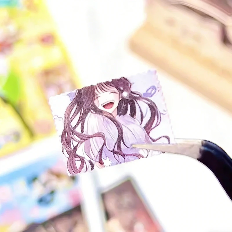 Kawaii giapponese fai da te rivista adesivo taglio pellicola manuale materiale cartone animato carino libro di adesivi ins manuale studente materiale regalo