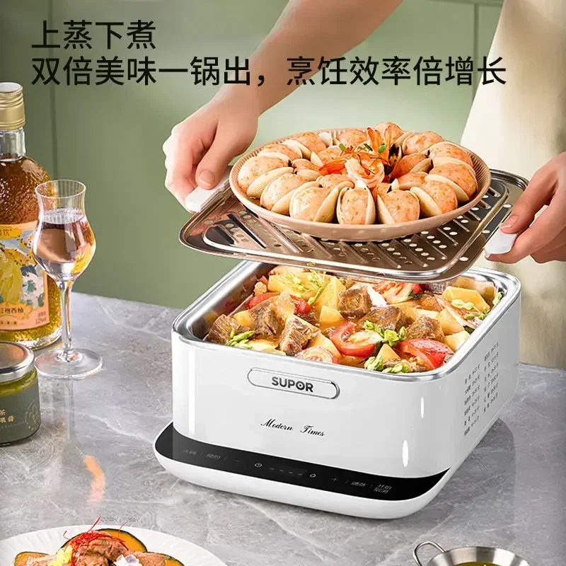 Electric Steamer - Multi-Functional, Household, Four-Layer, Stew Pot, Intelligent, Large Capacity, Fully Automatic Reservation