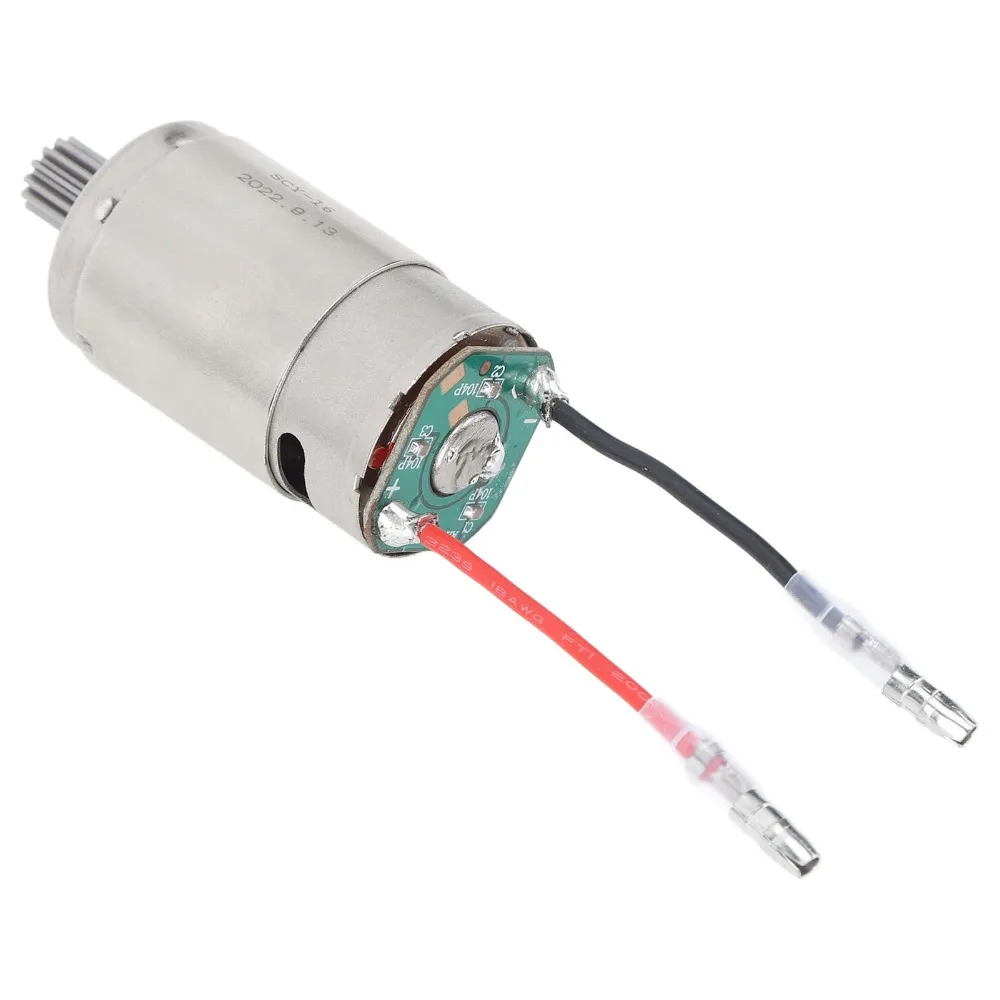 7.4V Carbon Brush Motor Low Noise Low Vibration 390 Motor Silver for SCY 16101/16102/16103/16201/16106 1/16 RC Car