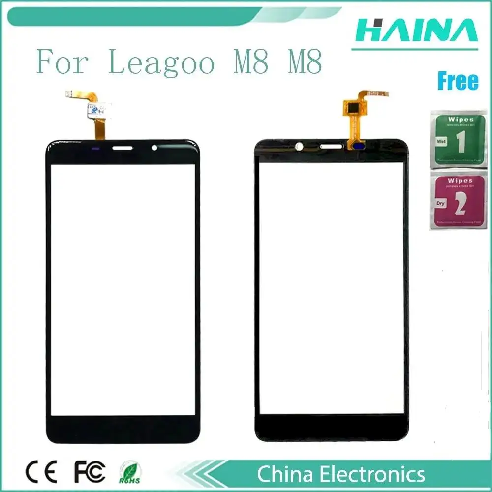 5.7 Inch  For Leagoo M8 Pro Touch Panel Perfect Repair Parts Glass Panel Touch Screen Digitizer+ Stickers Replacement