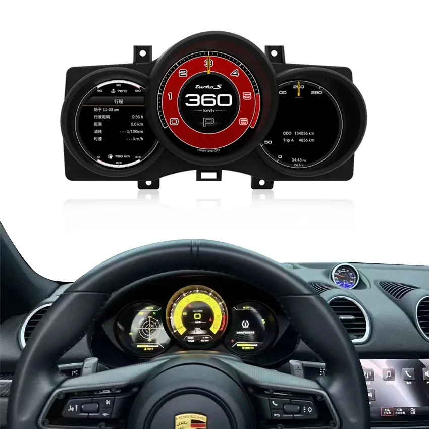 Digital Cluster For Porsche Macan 2014-2018 Boxster 718 2016-2019 Instrument Speedometer