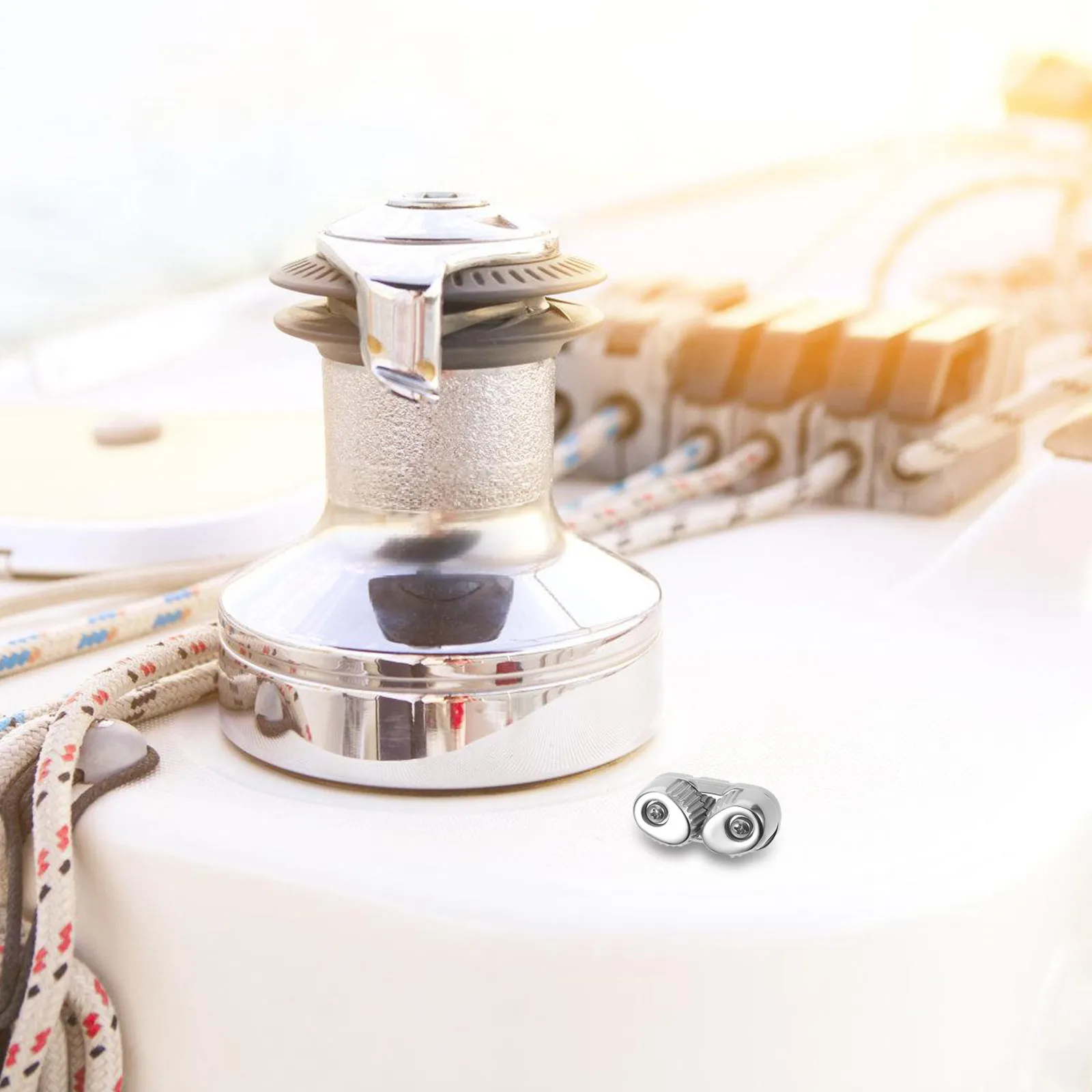 Boat Cam Cleat Stainless Steel Polished 316 for 6-12Mm Wire Rope Sailboat Anchoring Mooring Locking Rope Cleat Marine Cable