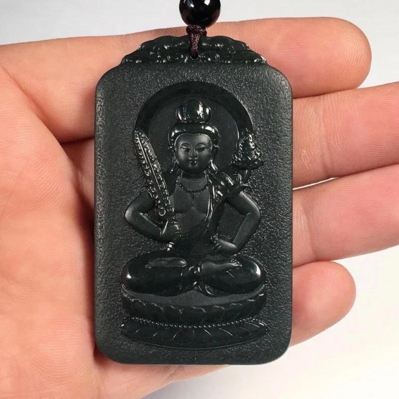 

Hetian Jade Ox and Tiger Buddha Double-Sided Pendant Zodiac Eight Patron Saints Empty Hidden