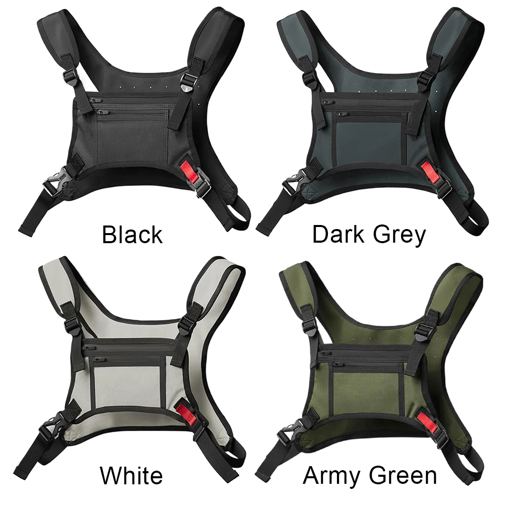 حقيبة صدرية للجري للرجال مع حامل هاتف، حقيبة ظهر للجري، حقيبة خصر للتدريبات والجري وركوب الدراجات