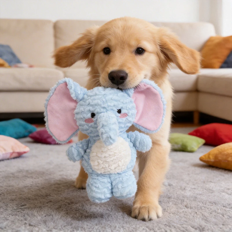 

Big Ear Elephant Dog Toy Bite resistant Relieve the boredom Magic Tool Grinding Teeth Sound Plush Teddy corgi Dog Pet Products
