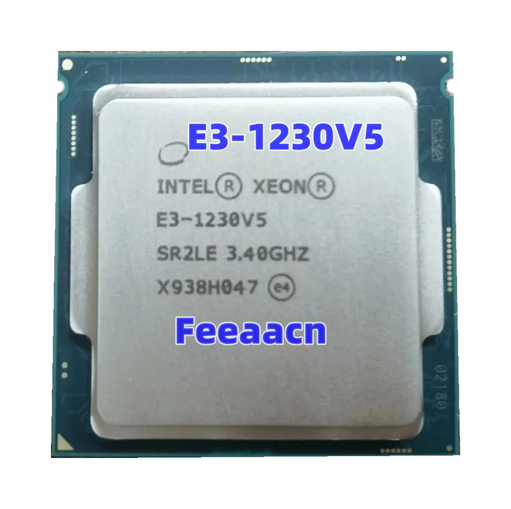 Processador de CPU Quad-Core Xeon, 3.40GHz, 8M, 80W, LGA1151, E3 1230 V5, Frete grátis