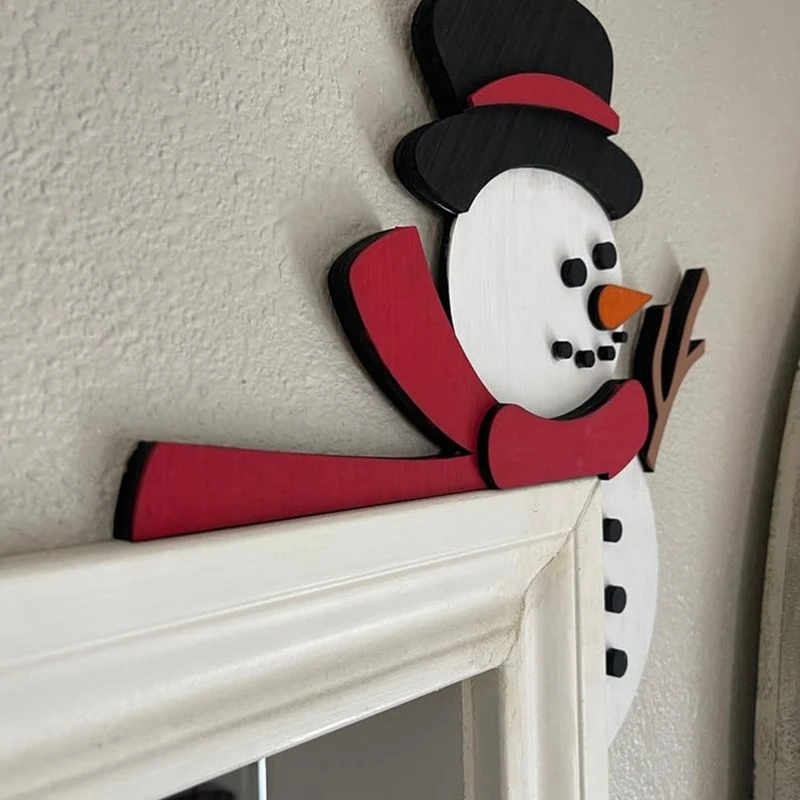 Christmas Door Top Decoration Holiday Home Decoration Fun Top Door Frame Corner Sign Decoration, Window Wall