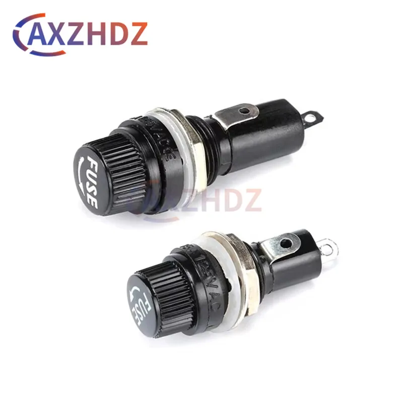 10PCS 5*20MM 6*30MM Automobile Fuses Insurance Pipe Seat Panel Mounting Fuse Holder BLX-1 5×20mm 6×30mm 10A 125V 250V AC