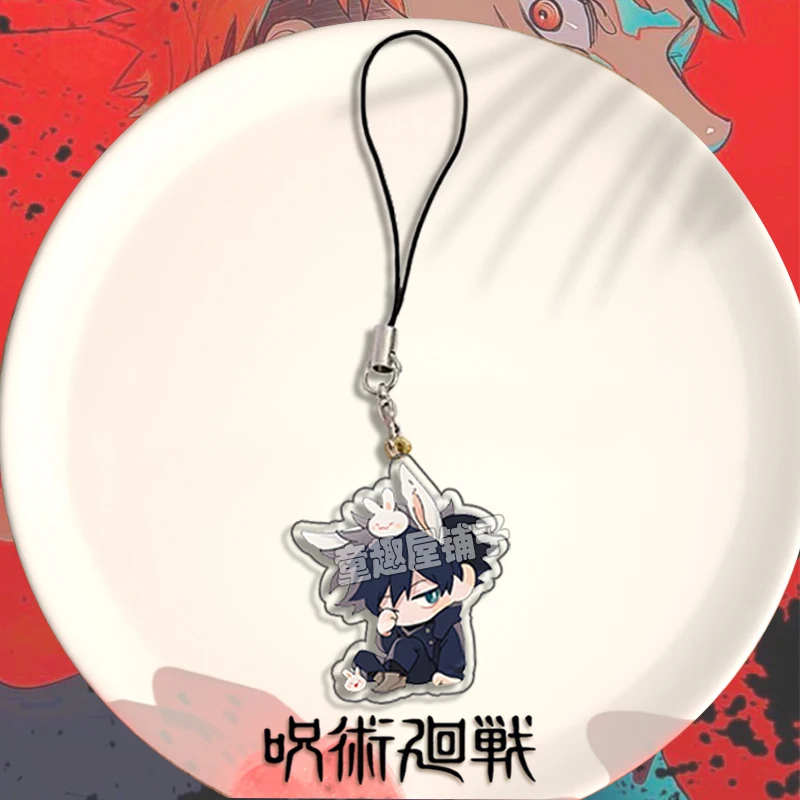 Anime Jujutsu Kaisen Satoru Gojo Inumaki Toge Cosplay Telefoon Lanyard Schooltas Is Schattige Hanger Ambitus