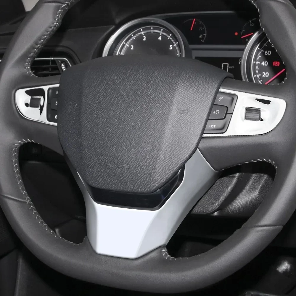 Car Steering Wheel Panel Trim Cover for Peugeot 408 2014 - 2018 2019 508 2011 - 2016 Decorative Sticker Interior Accessories