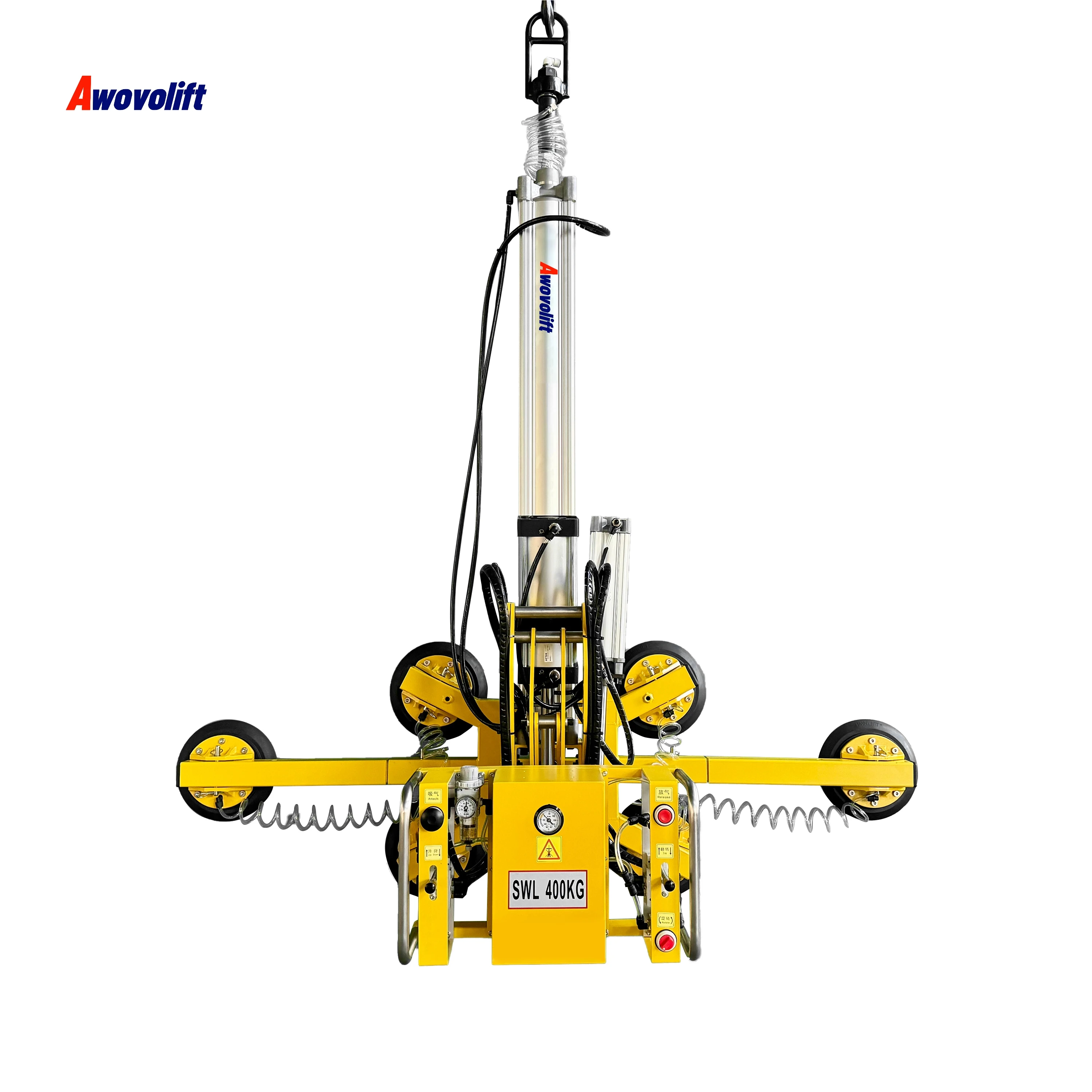 

Awovolift 500KG Pneumatic Suction Cup Glass Lifter rotate and flip Vacuum Glass Lifting For Installing And Moving Glass