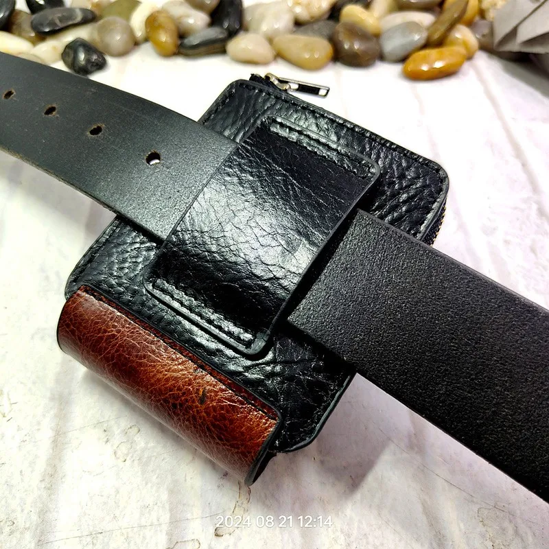 Поясная Сумка Blongk на молнии, кожаный кошелек для сигарет, чехол для водительского удостоверения, модель LFKD