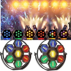 7*50W 7 LED Hexagonal Retro Stagge Par Light Retro Lamp Background blinder strobe effect light