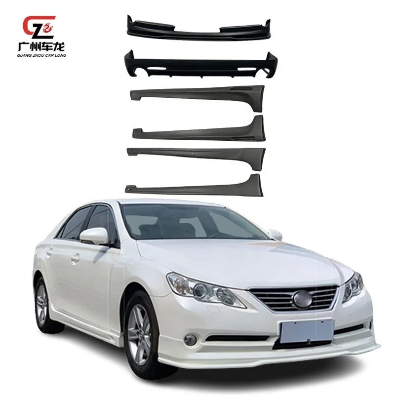 Factory Direct ABS Material Car Bumper Front Lip Rear Lip Side Skirts For Toyota Reiz Mark X 2010-2012 Car Bodykit