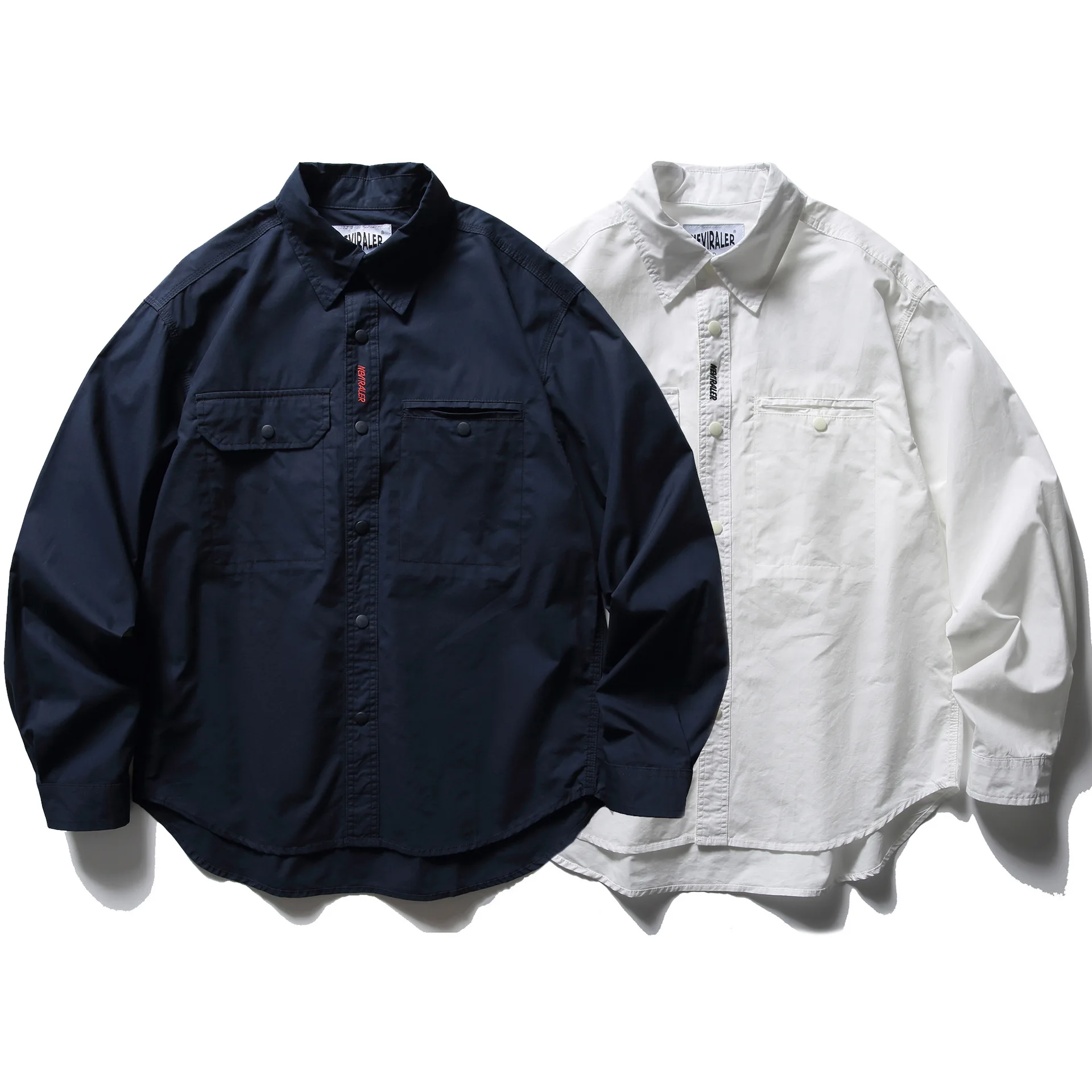 

Retro Japanese Sle Embroidered Work irt Men's Long Sve Casual Loose Fit Jaet Autumn 2025 Pure Cotton Youth Faion
